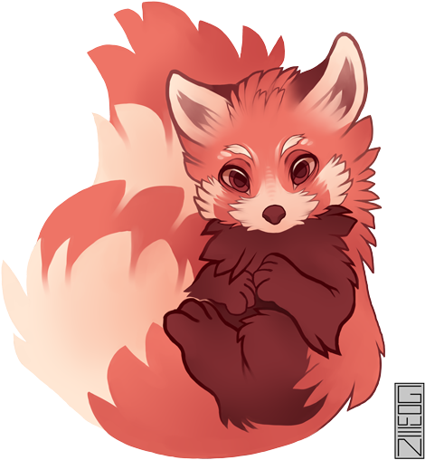 Red Panda Clipart (600x600), Png Download