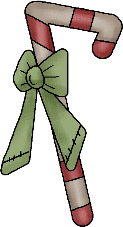 Candycane Clipart (480x860), Png Download