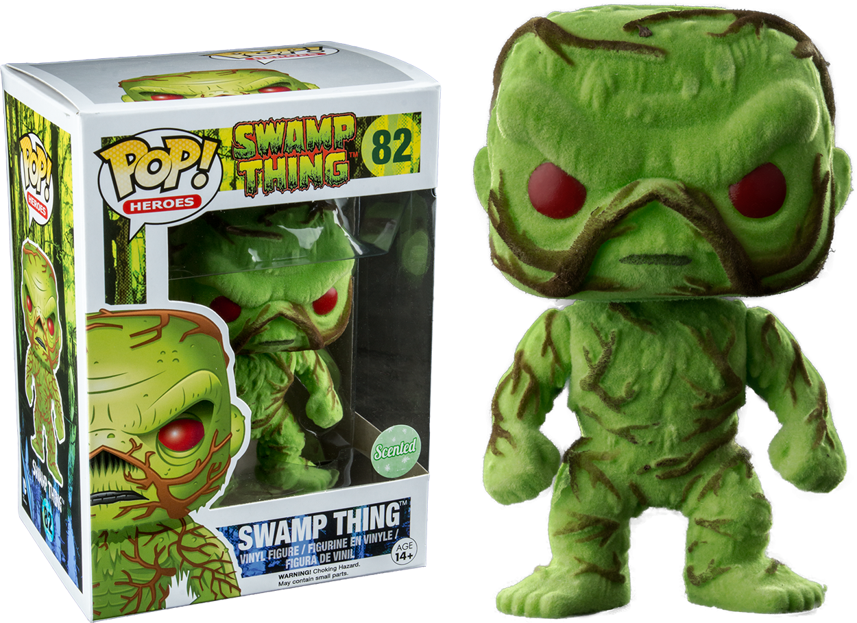 Swamp Thing Flocked & Scented Pop Vinyl Figure - Swamp Thing Funko Pop Scented Clipart (1250x909), Png Download