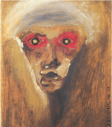 Schoenberg The Artist - Arnold Schoenberg Red Gaze Clipart (700x441), Png Download