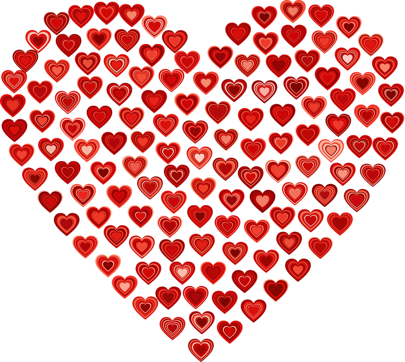 Heart, Love, Romance, Passion, Valentine, Fractal Clipart (805x720), Png Download