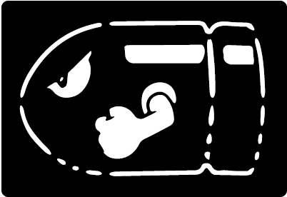 Bu Bu Bullet Bill Clipart (612x792), Png Download