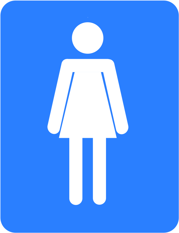Public Toilet Bathroom Woman Sign Clipart (580x750), Png Download