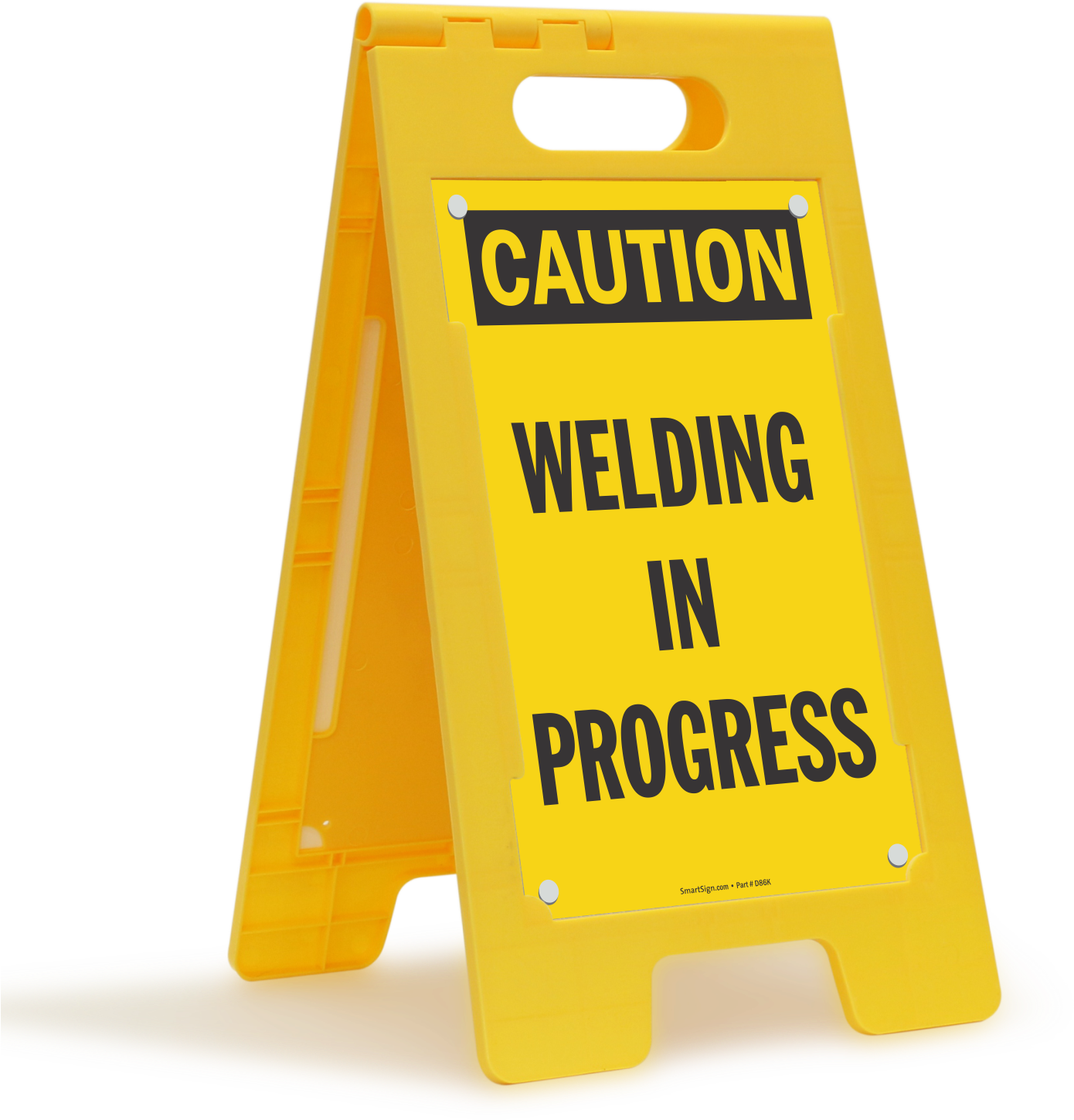 Caution Welding In Progress Fold-ups® Floor Sign Clipart (1500x1500), Png Download