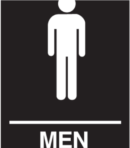 Mens Bathroom Sign Clipart (640x480), Png Download