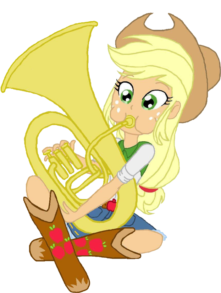 A Case For The Bass, Applejack, Artist Clipart (837x954), Png Download