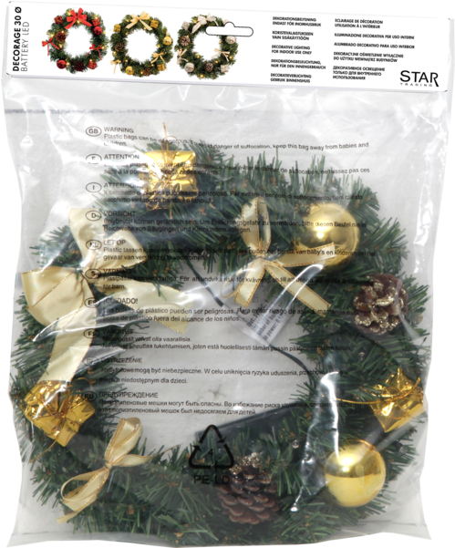 Wreath Decorage Clipart (600x600), Png Download