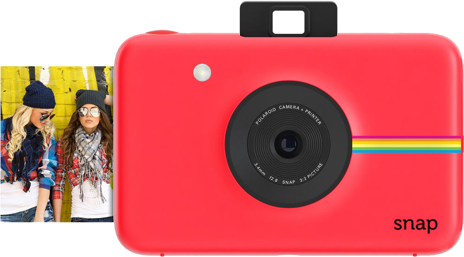 Polaroid Snap Instant Digital - Polaroid Snap Instant Digital Camera Red Clipart (964x567), Png Download