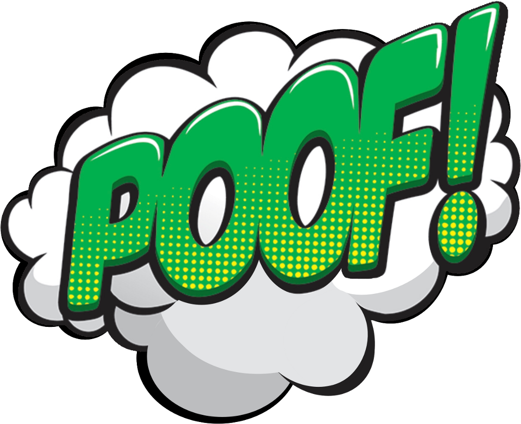 Poof Sticker Clipart, free png download.