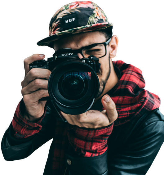 Guy, Camera, Click, Picture, Man, Young, Looking - Camera Wallpaper Sony Photography Clipart (960x590), Png Download