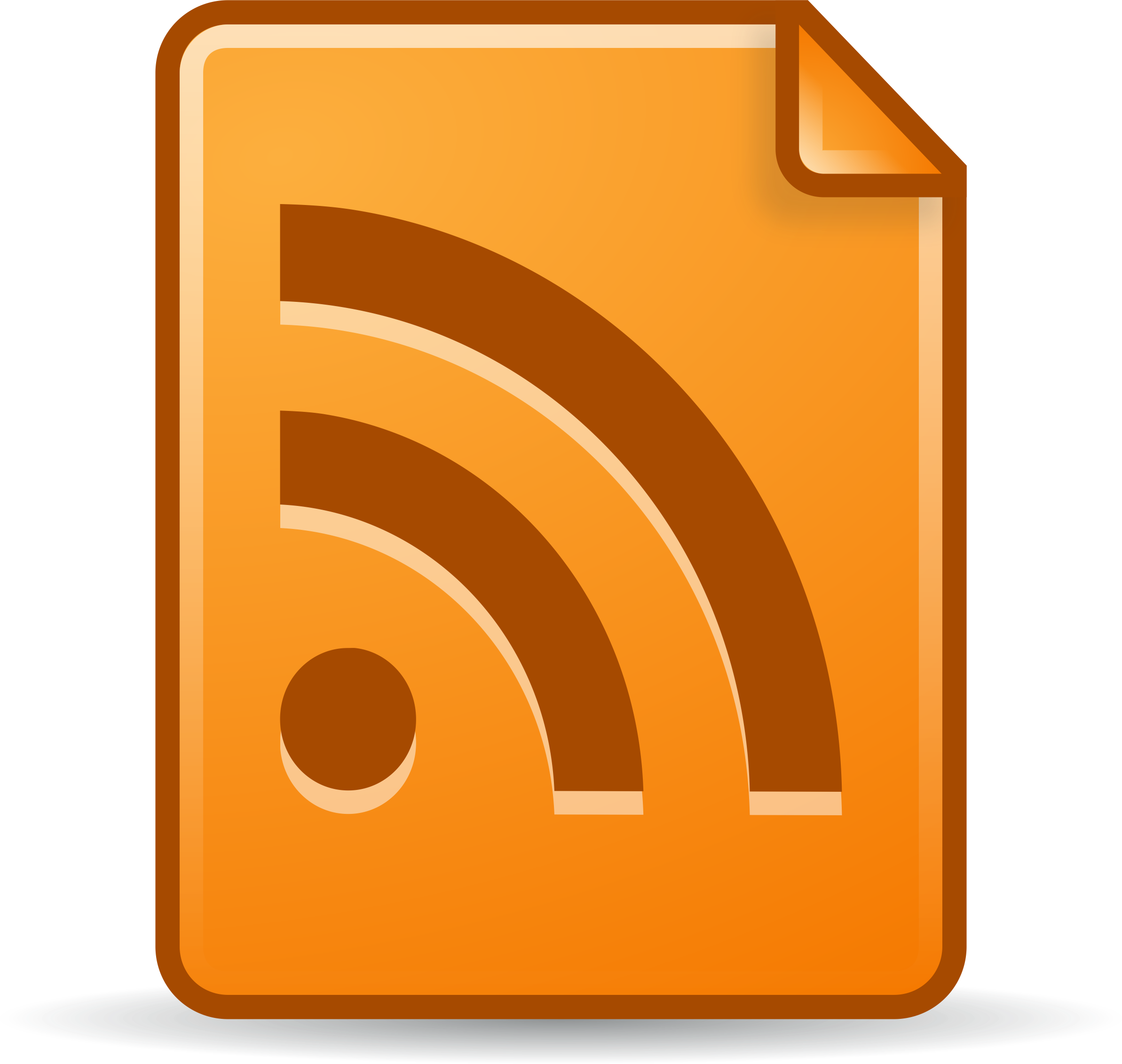 This Free Icons Png Design Of Rss Feed Document - Rss Clipart (2386x2263), Png Download