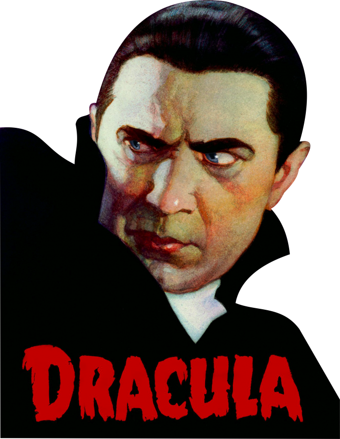 Dracula - Classic Movie Monsters Stamps Clipart (696x900), Png Download