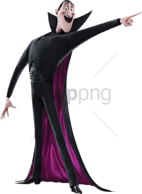 Free Png Dracula Pointing Out Png Image With Transparent - Hotel Transylvania 2 Drac Clipart (480x655), Png Download