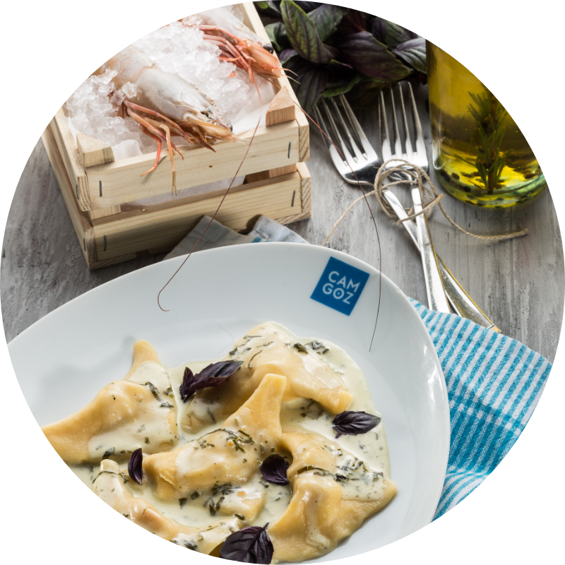 Ravioli With Shrimp - Blue Cheese Clipart (800x800), Png Download