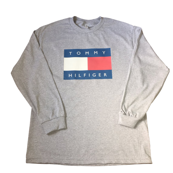Vintage 90s Tommy Hilfiger Long Sleeve T Shirt - Long Sleeve Tommy Hilfiger Shirt Clipart (570x570), Png Download