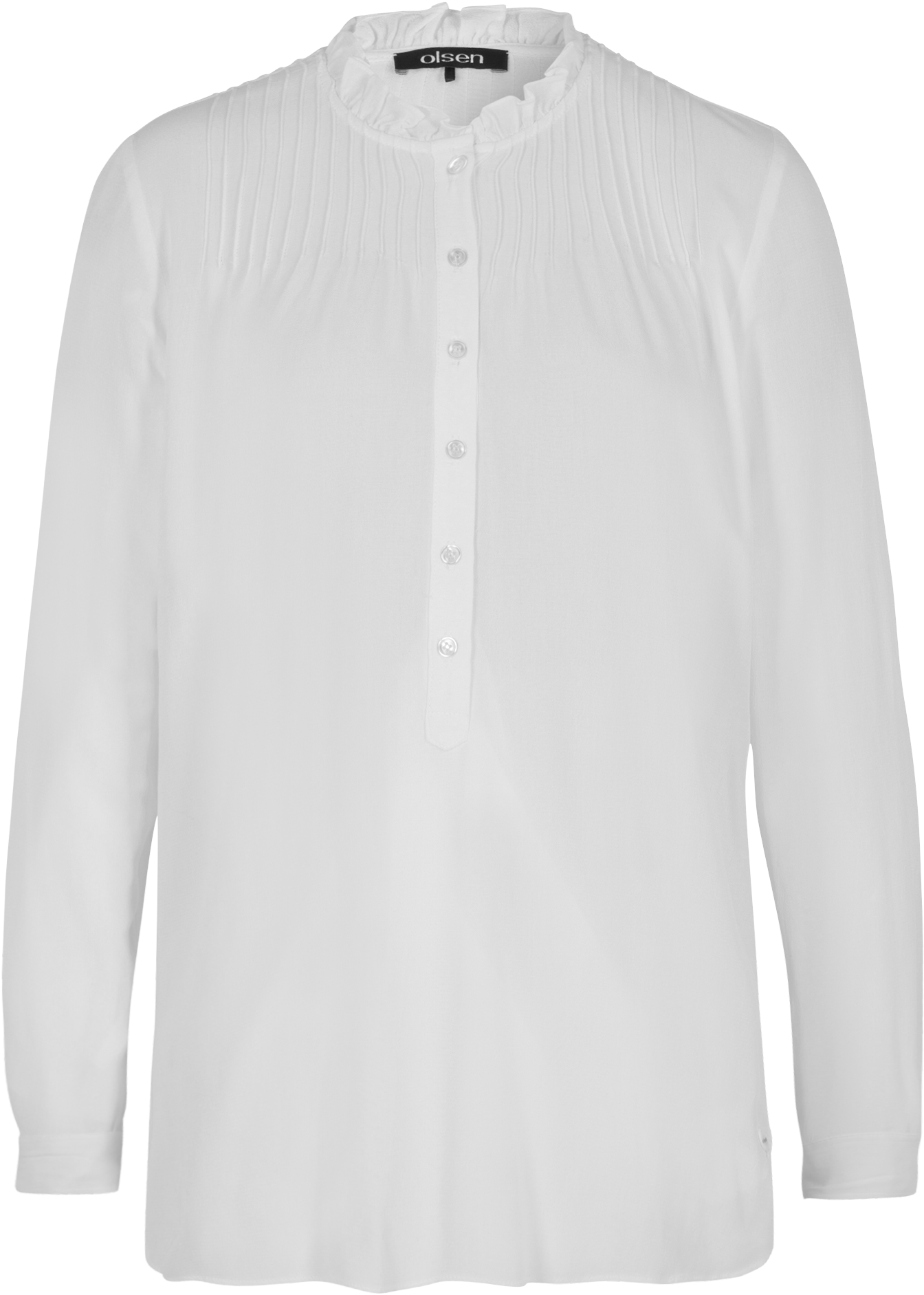 Blouse With Frills - Long-sleeved T-shirt Clipart (1652x1990), Png Download