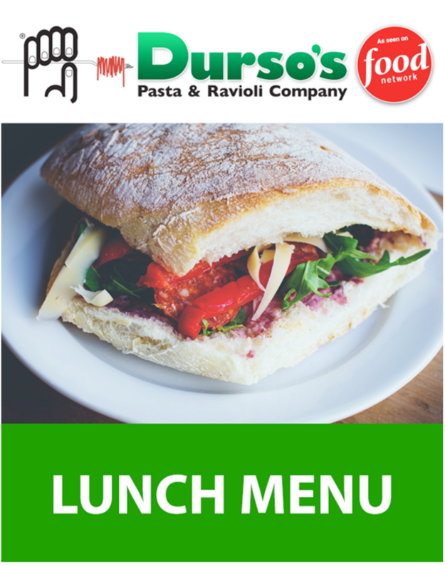 Dursos Lunch Menu - Food Network Clipart (960x800), Png Download