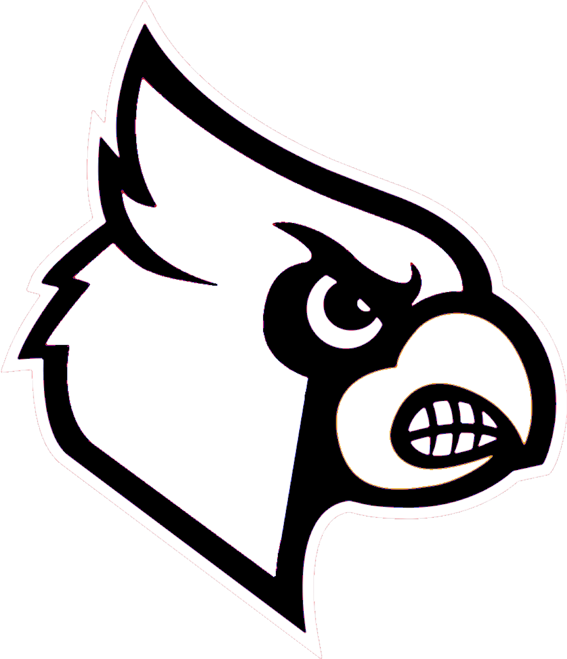 St Louis Cardinals Clipart - Louisville Cardinals Coloring Pages - Png Download (1136x1314), Png Download