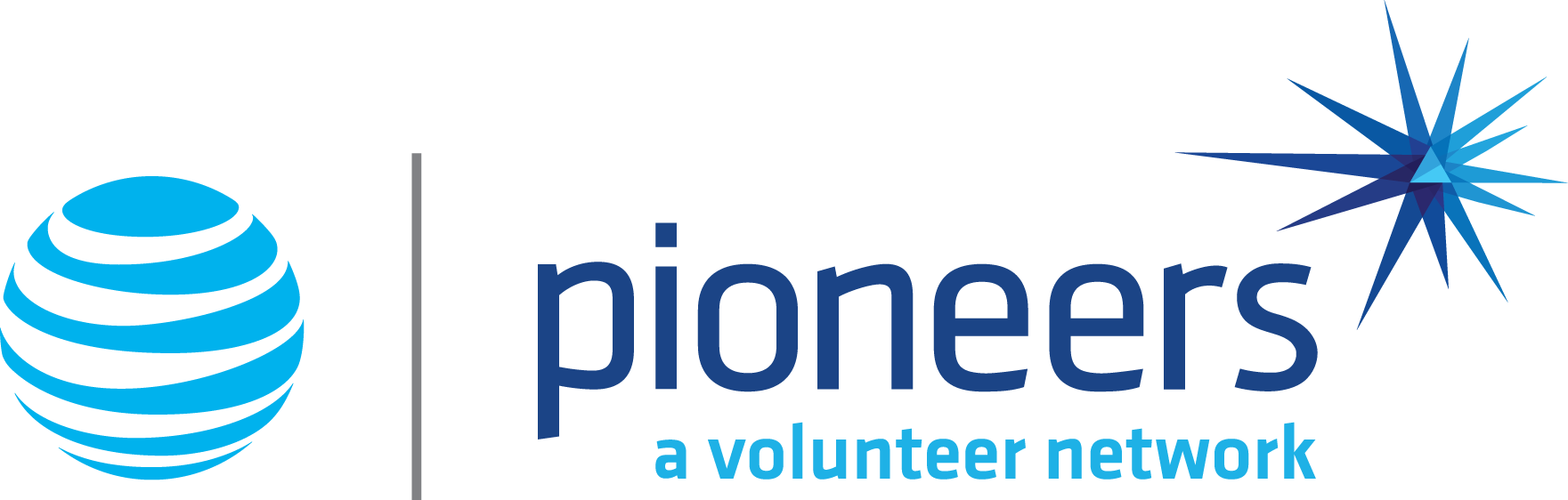 At&t Pioneers Logo Clipart (1761x562), Png Download