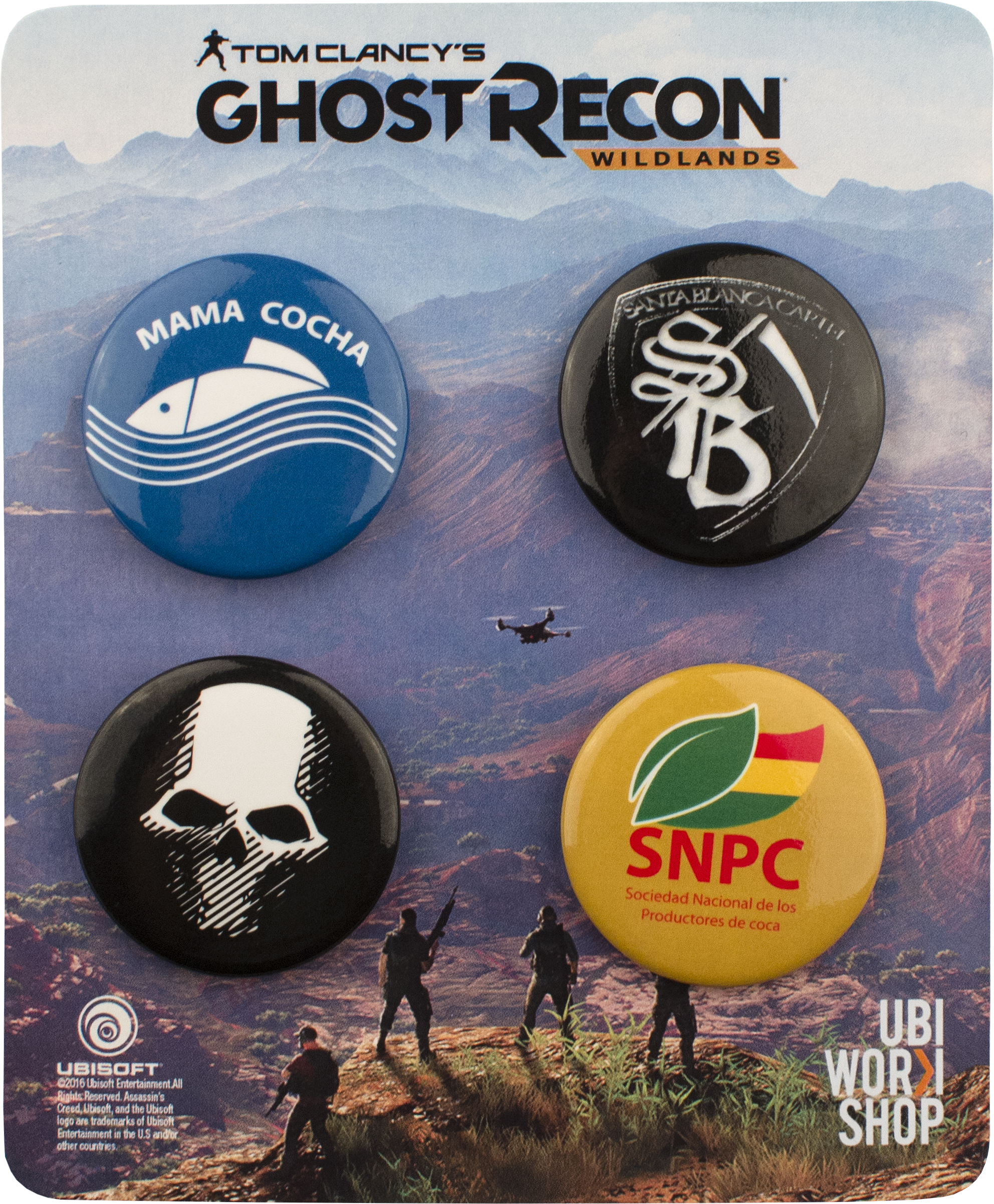 Ghost Recon Button Collection Set Clipart (4928x3264), Png Download