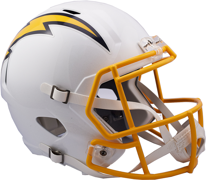 Los Angeles Chargers Color Rush 2016 Speed Replica - Chargers Color Rush Helmet Clipart (750x653), Png Download