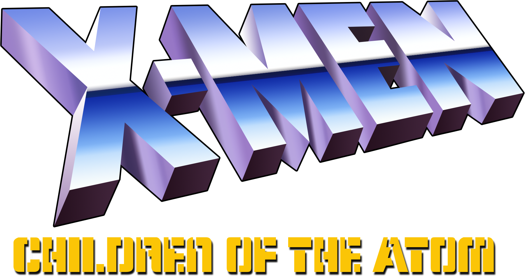 Rshsc1v - X Men Children Of The Atom Logo Png Clipart (1800x948), Png Download