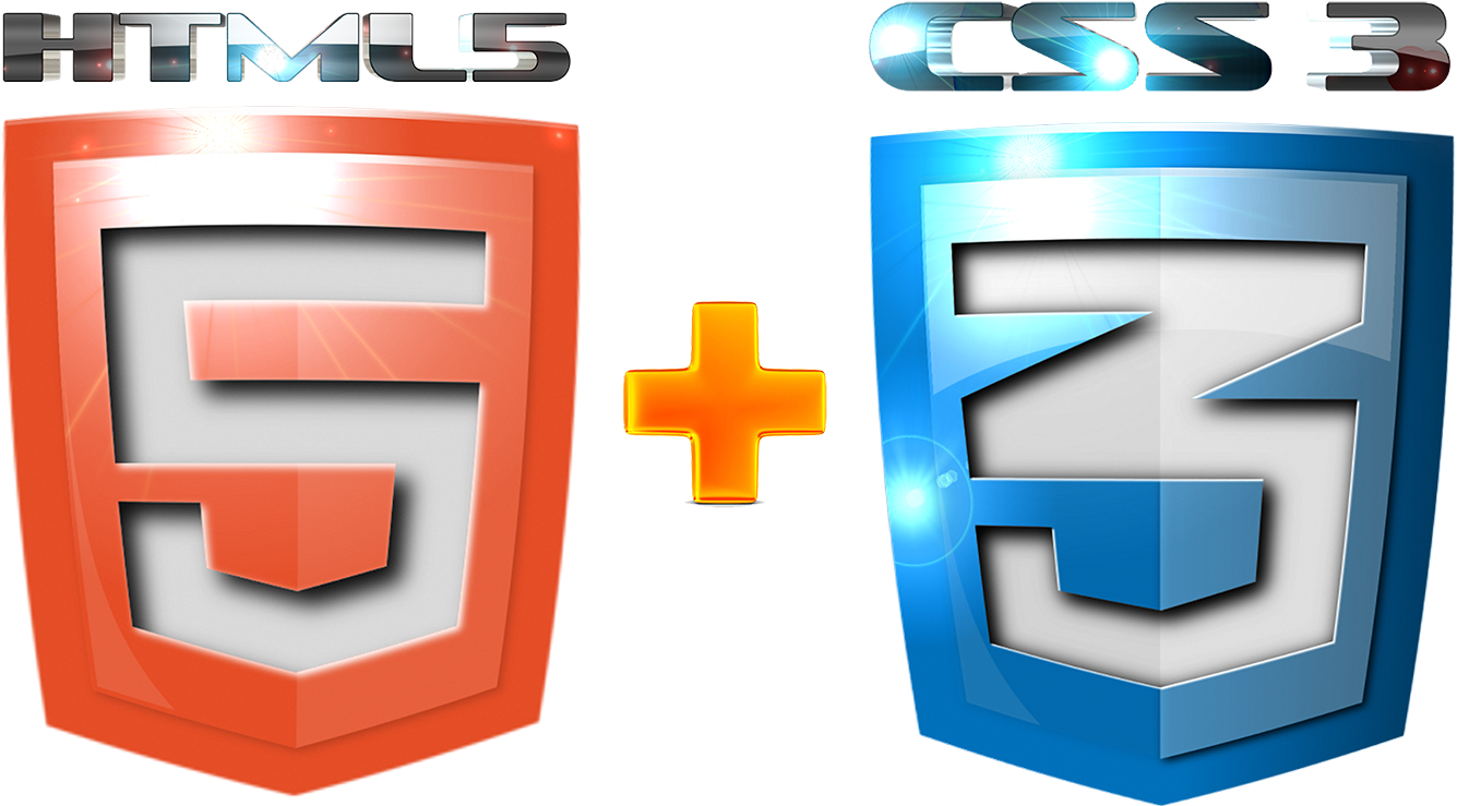 Html5 Logo Png - Html5 Css3 Logo Png Clipart (1365x768), Png Download