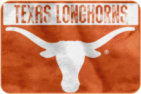 Texas Longhorns Foam Rug Bathroom Mat "worn - Texas Longhorn Clipart (640x640), Png Download