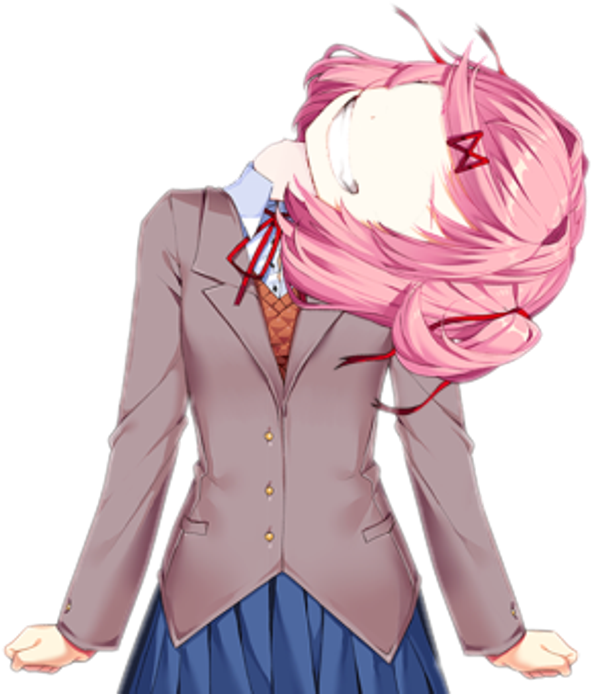 #natsuki #ddlc #dokidokiliteratureclub #dokidoki #justmonika Clipart (1024x1024), Png Download