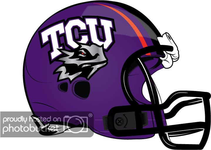 Tcu Logo Png - Football Helmet Clipart (792x612), Png Download