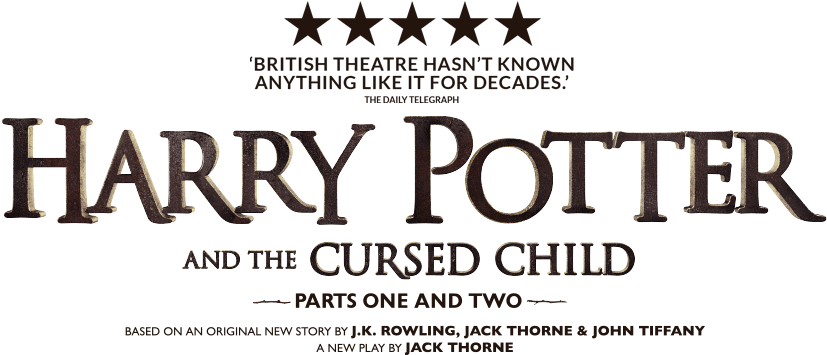 Harry Potter And The Cursed Child Logo - Harry Potter And The Cursed Child Png Clipart (851x363), Png Download