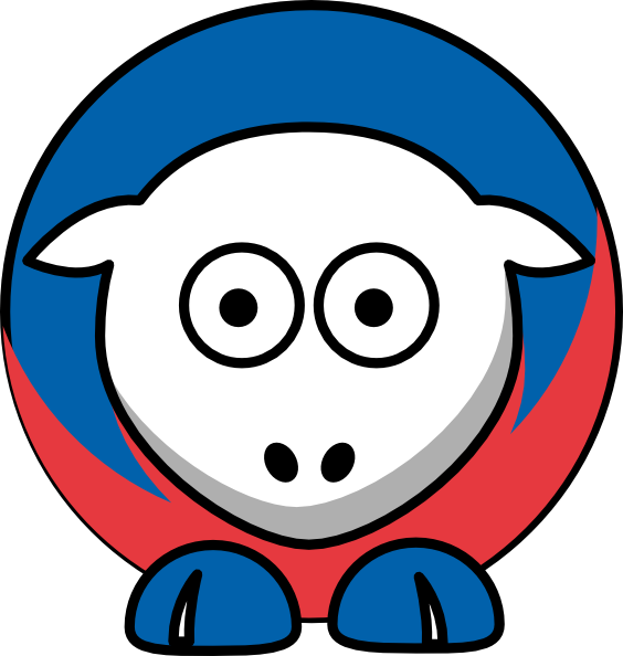 Sheep New York Rangers Team Colors Svg Clip Arts 564 - College Football - Png Download (564x594), Png Download
