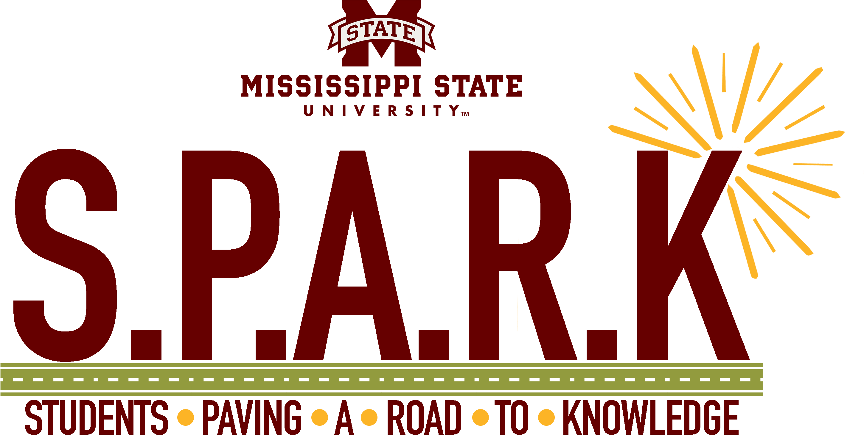 S - P - A - R - K - - Students Paving A Road To Knowledge - Mississippi State University Clipart (3300x1670), Png Download