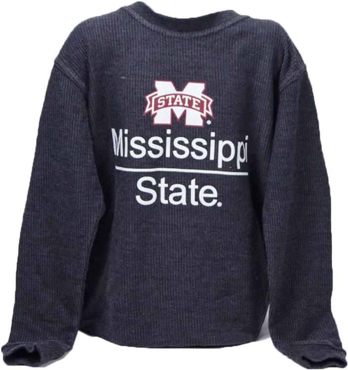 Youth Corded Crew Mississippi State Pullover - Mississippi State University Clipart (706x750), Png Download