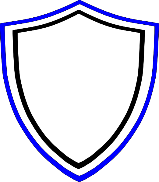 Blue And Black Shield Svg Clip Arts 522 X 598 Px - Png Download (522x598), Png Download