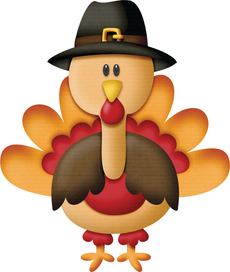 Turkey Clipart Halloween - Thanksgiving Clip Art - Png Download (762x900), Png Download