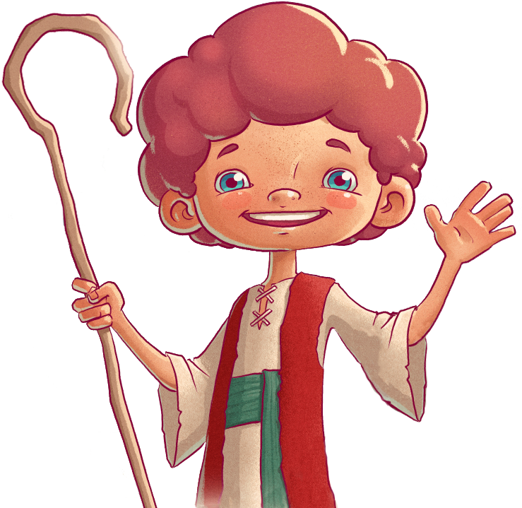 Shepherd Boy Clipart Clip Art - Gambar Anak Gembala Kartun - Png Download (745x731), Png Download