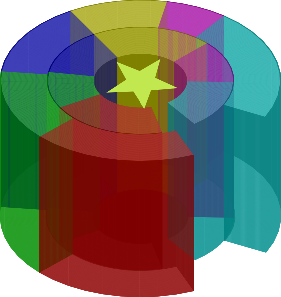 Original Png Clip Art File Rainbow Ring Svg Images - Circle Transparent Png (564x595), Png Download