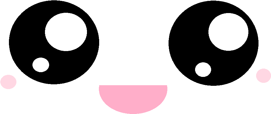 Caritas Kawaii Png - Kawaii Eyes Png Clipart (1129x748), Png Download