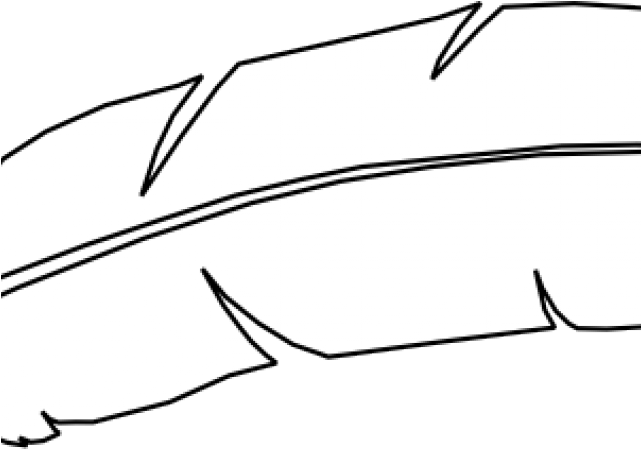 Turkey Clipart Feather - Monochrome - Png Download (640x480), Png Download