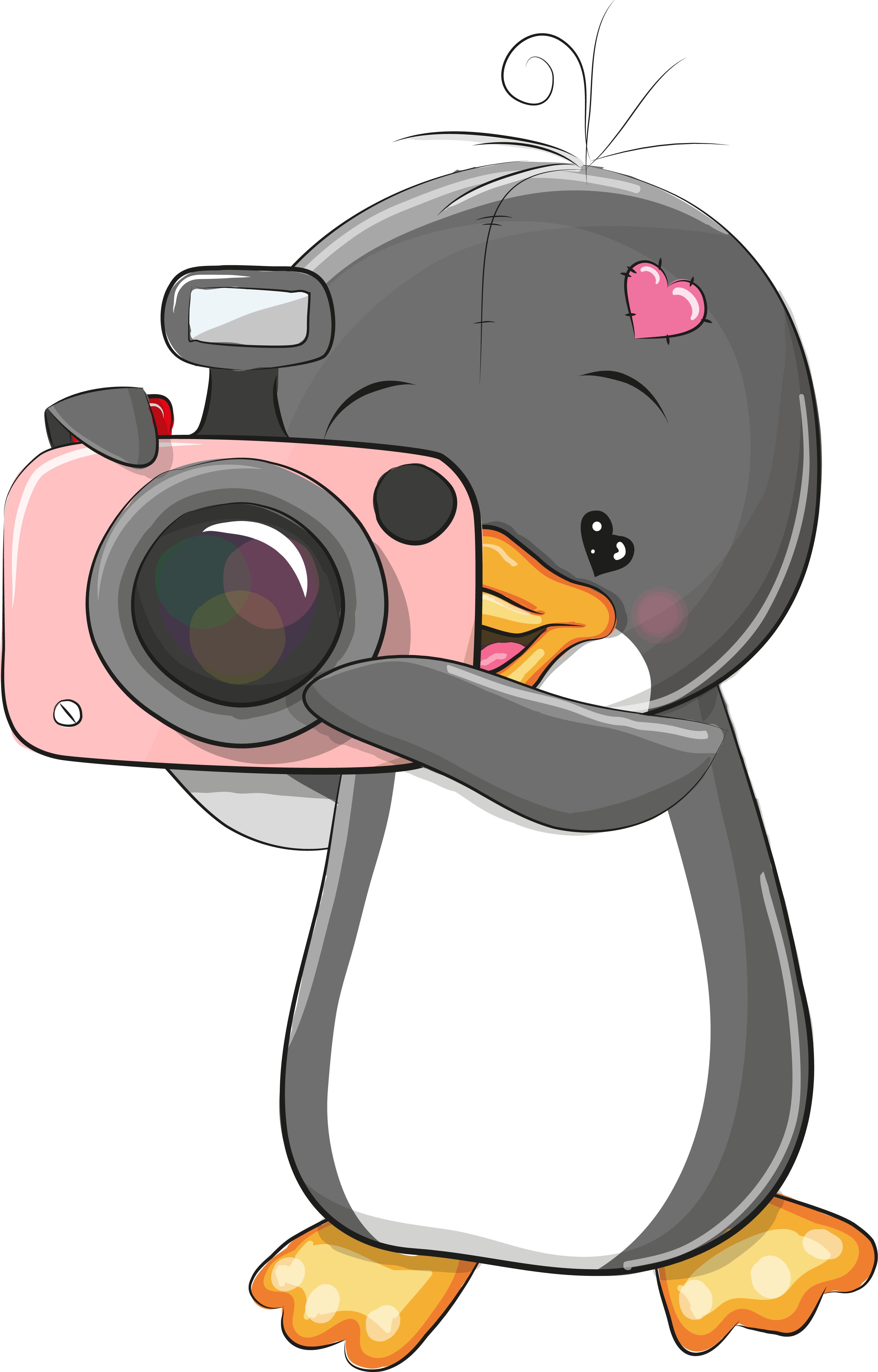 Download Pingüino Cute Cartoon Eyes, Cute Cartoon Animals, Girl - Cute
