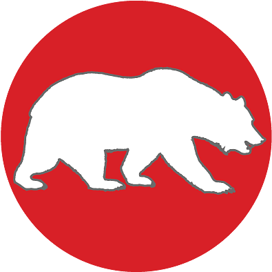 Flag Of California Bear Solid - Grizzly Bear Clipart (600x776), Png Download