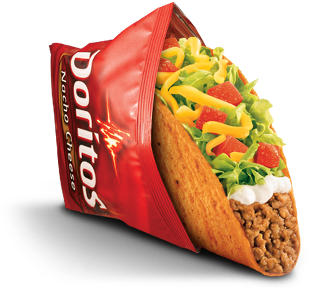 Transparent Stock Doritos To Launch Taco Bell Chips - Nacho Cheese Doritos Taco Bell Clipart (1400x1257), Png Download