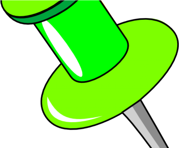 Thumb Tack Clipart Yellow - Png Download (640x480), Png Download