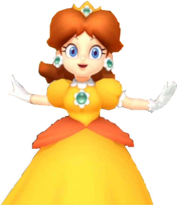 Princess Sticker - Mario Party Princess Daisy Clipart (1024x1024), Png Download