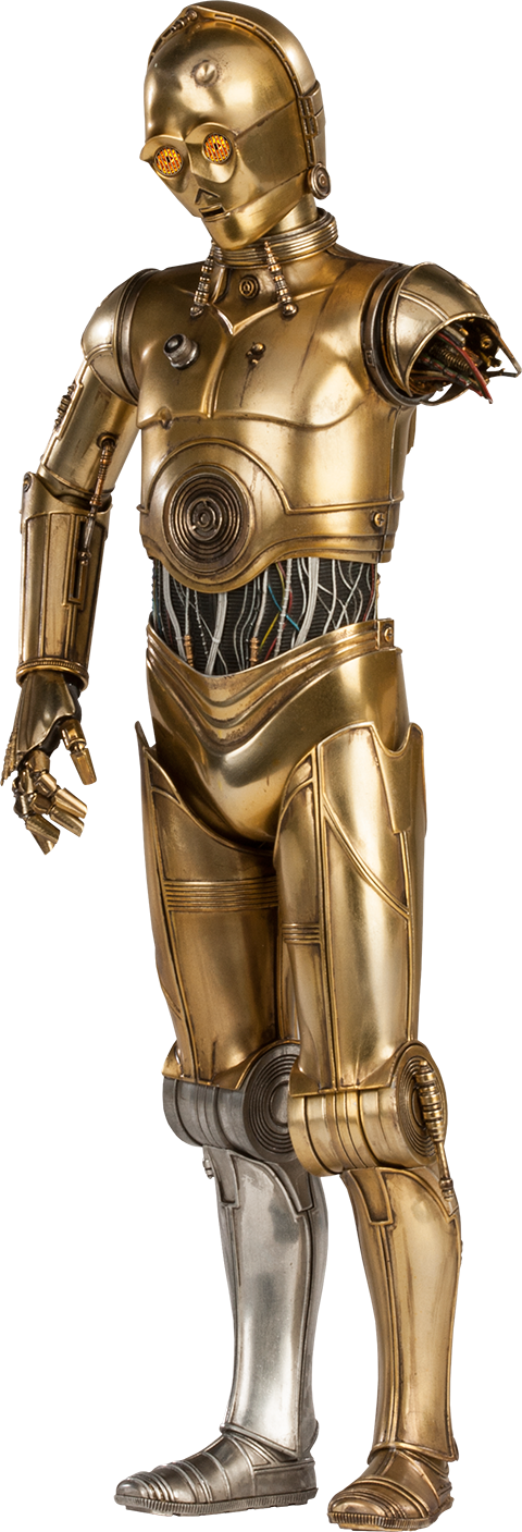 C-3po Sixth Scale Figure - C 3po Star Wars 7 Png Clipart (480x1407), Png Download