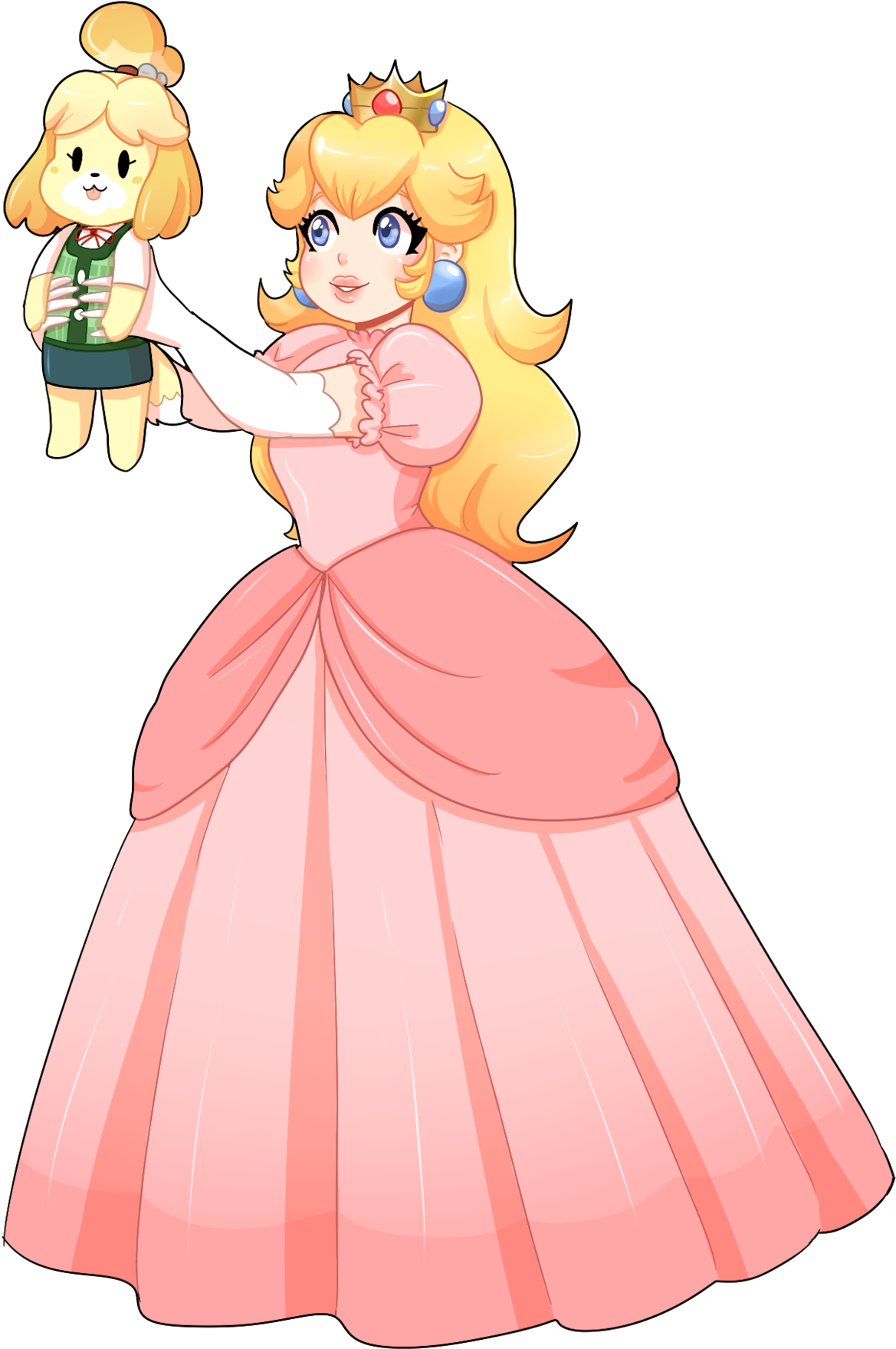 Princess Daisy - Cartoon Clipart (1280x1796), Png Download