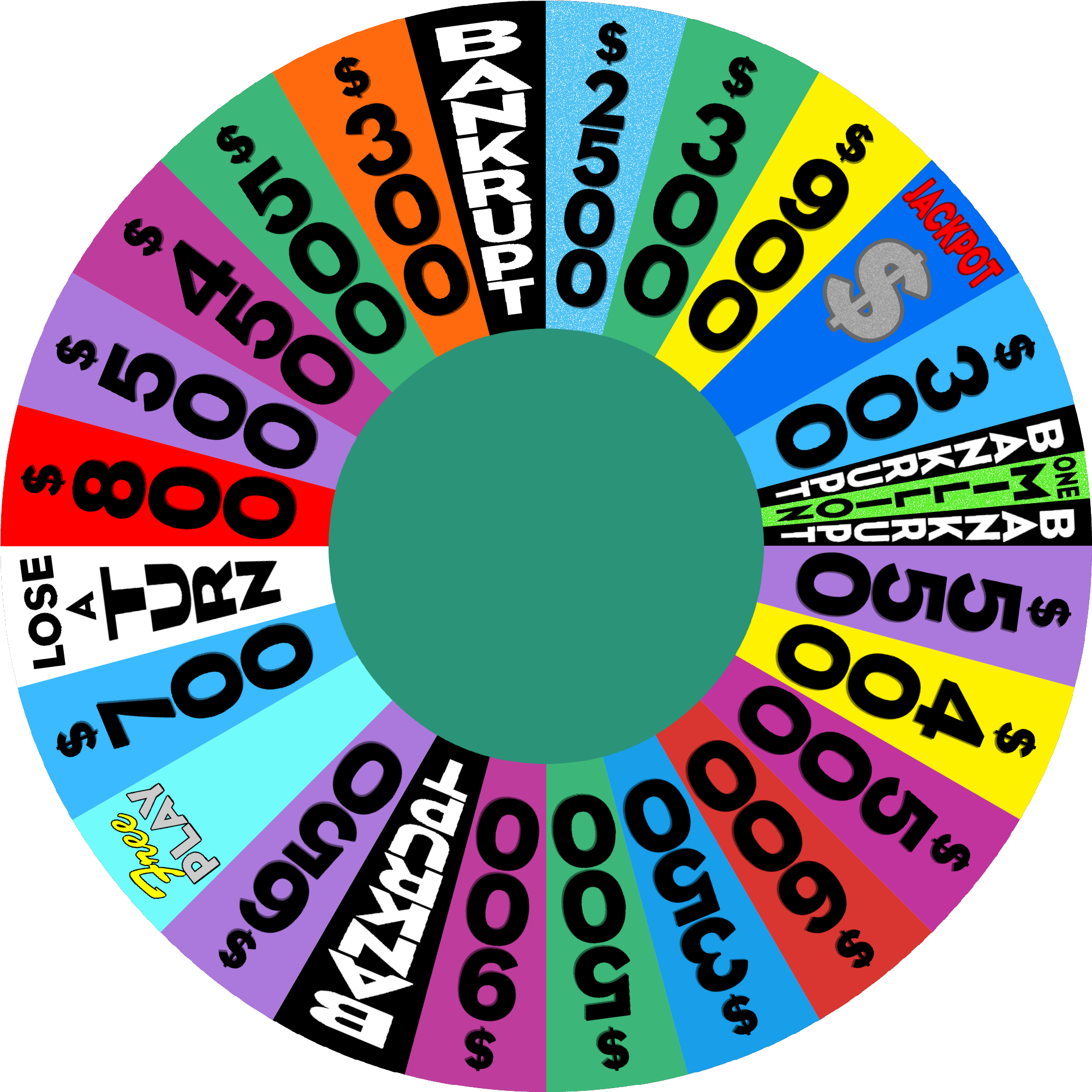 Rwmioub - Wheel Of Fortune Clipart (2025x2025), Png Download