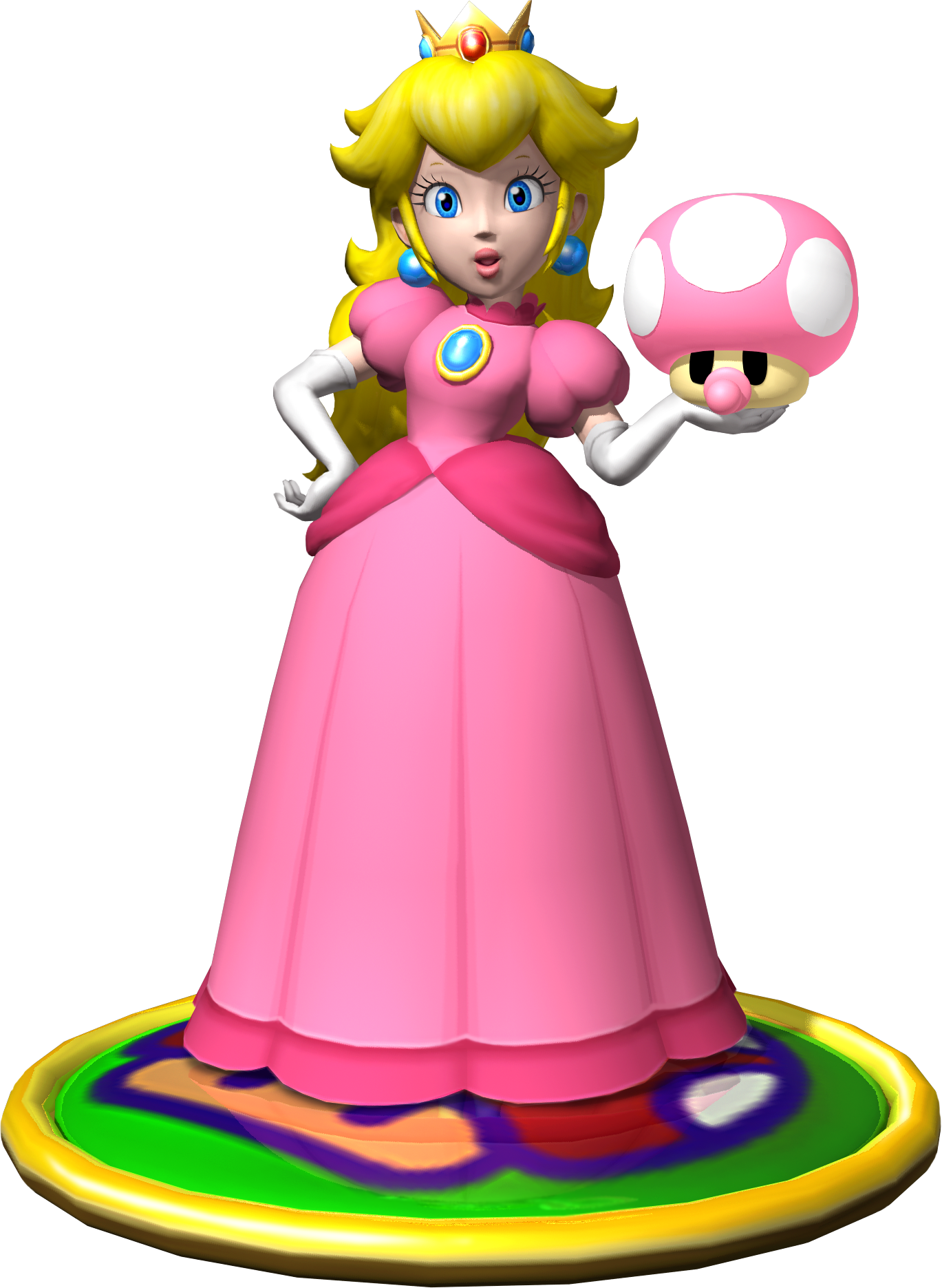 Princess Peach Clipart Mario Party - Princess Peach Mario Party 4 - Png Download (1369x1871), Png Download