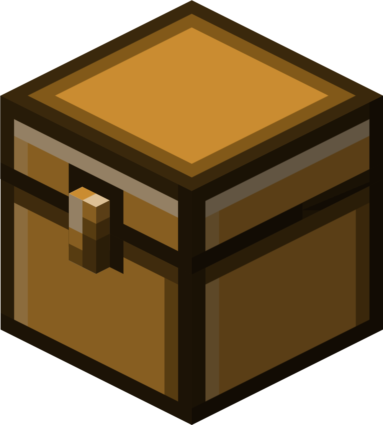 Minecraft Clipart File - Minecraft Treasure Chest Png Transparent Png (1500x1500), Png Download